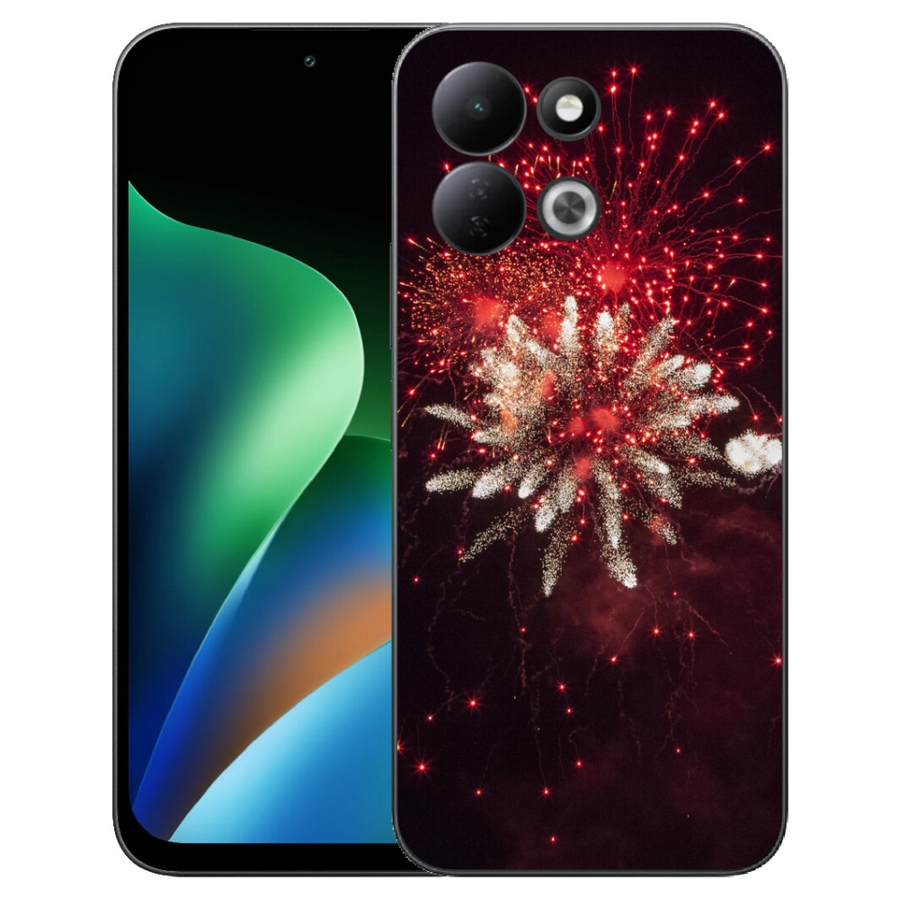 Gelový kryt mmCase na Xiaomi Redmi 17 4G/5G - ohňostroj