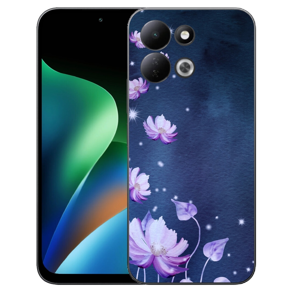 Gelový kryt mmCase na Xiaomi Redmi 17 4G/5G - padající květy