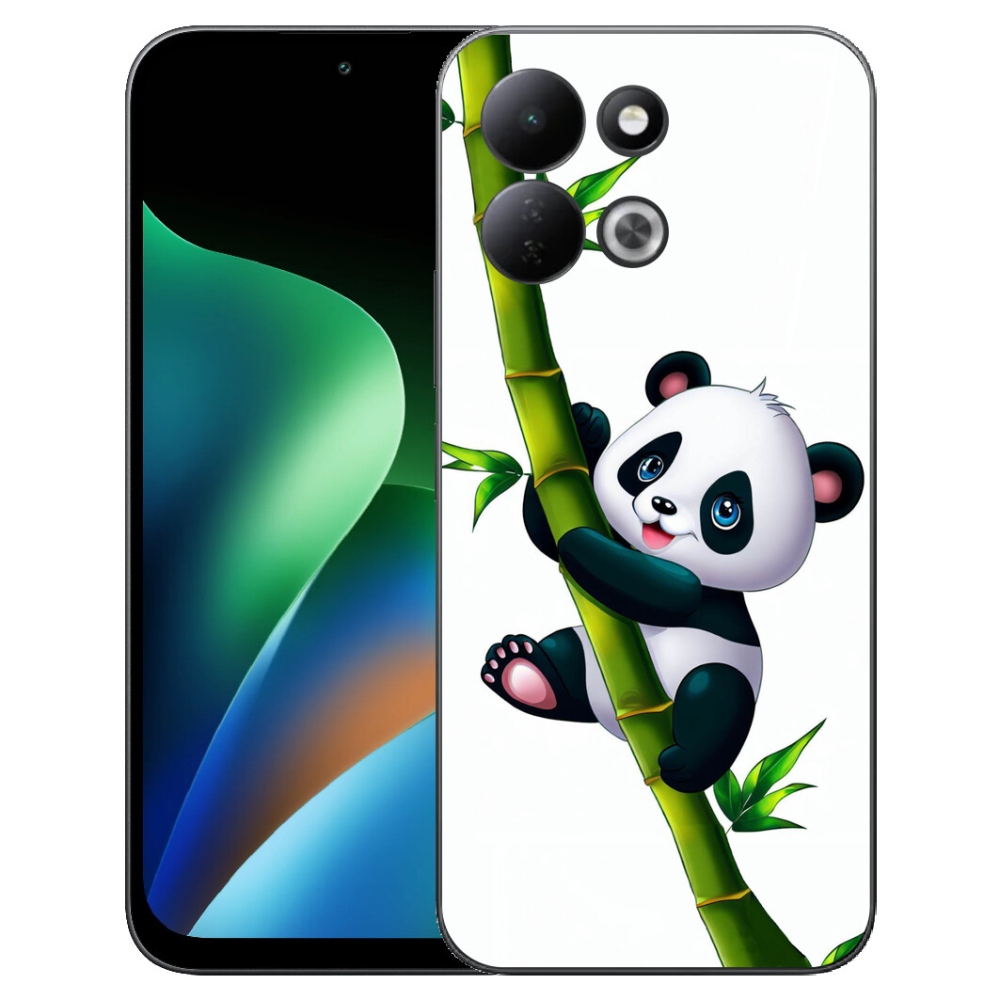 Gelový kryt mmCase na Xiaomi Redmi 17 4G/5G - panda na bambusu