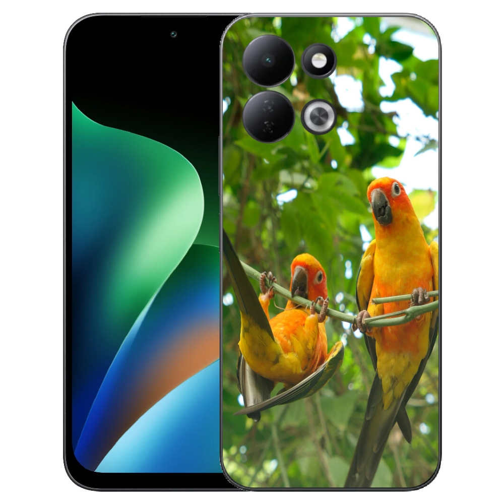 Gelový kryt mmCase na Xiaomi Redmi 17 4G/5G - papoušci aratingy