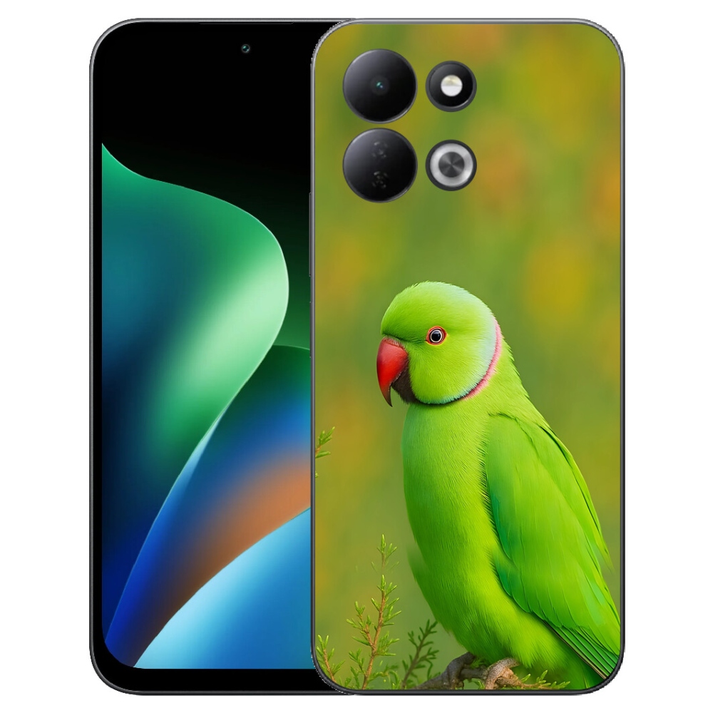 Gelový kryt mmCase na Xiaomi Redmi 17 4G/5G - papoušek alexandr 2