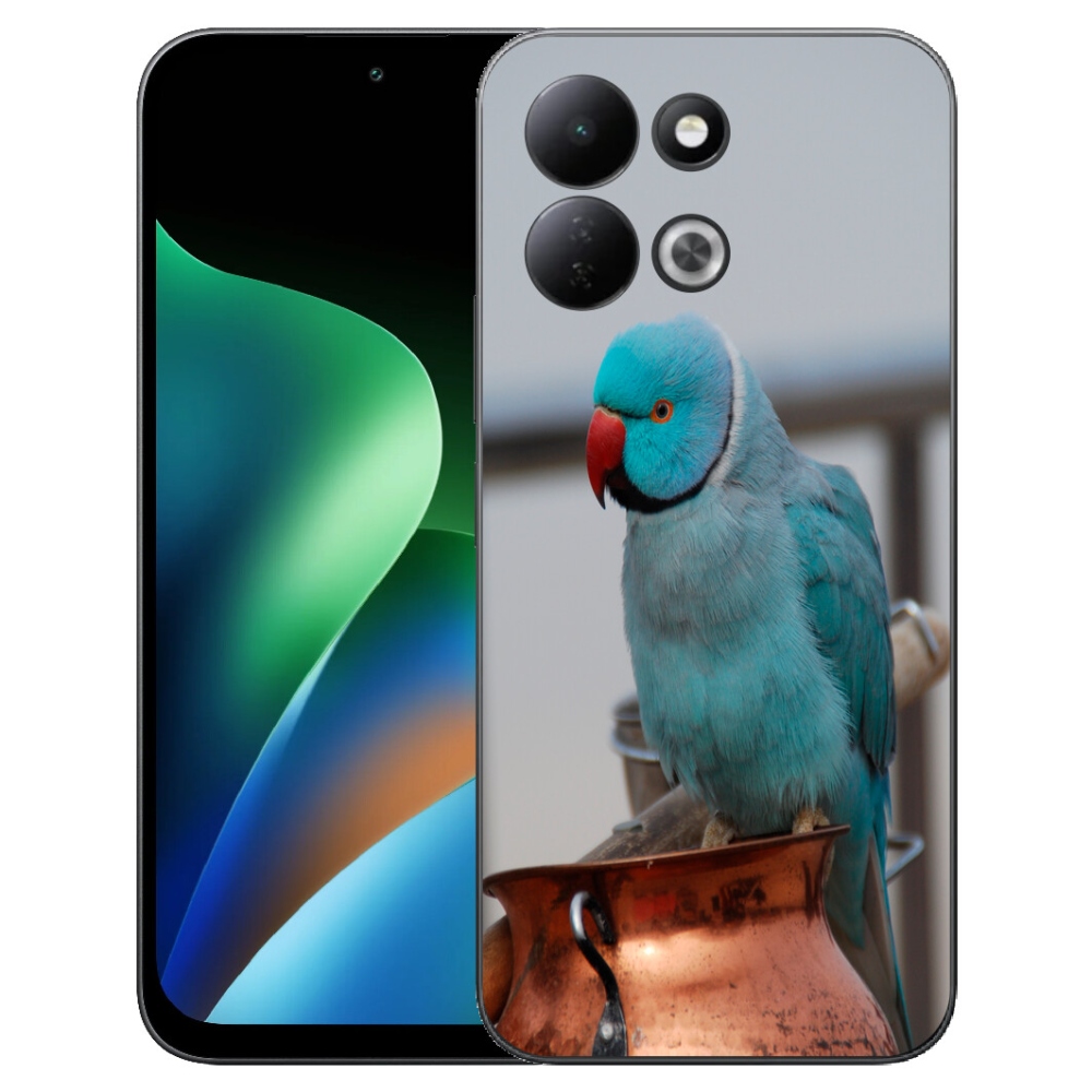 Gelový kryt mmCase na Xiaomi Redmi 17 4G/5G - papoušek alexandr modrý