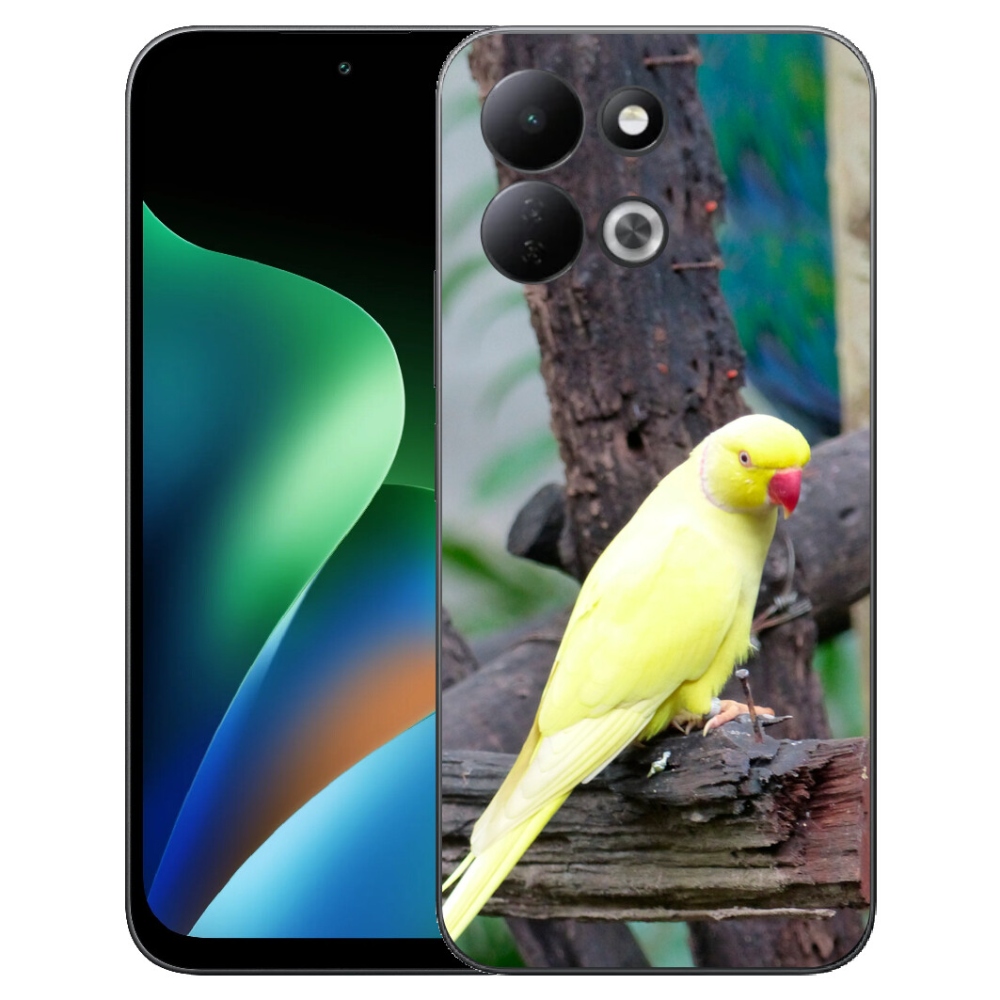 Gelový kryt mmCase na Xiaomi Redmi 17 4G/5G - papoušek alexandr žlutý