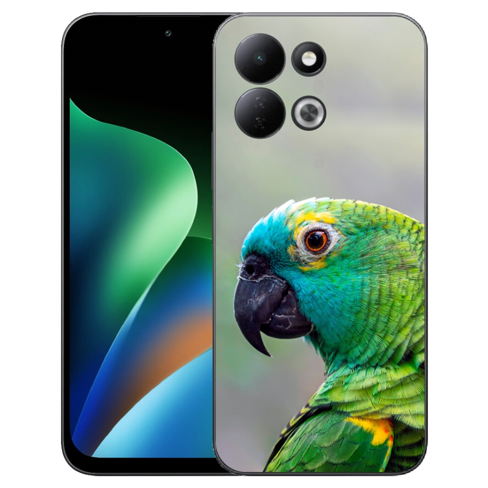 Gelový kryt mmCase na Xiaomi Redmi 17 4G/5G - papoušek amazoňan