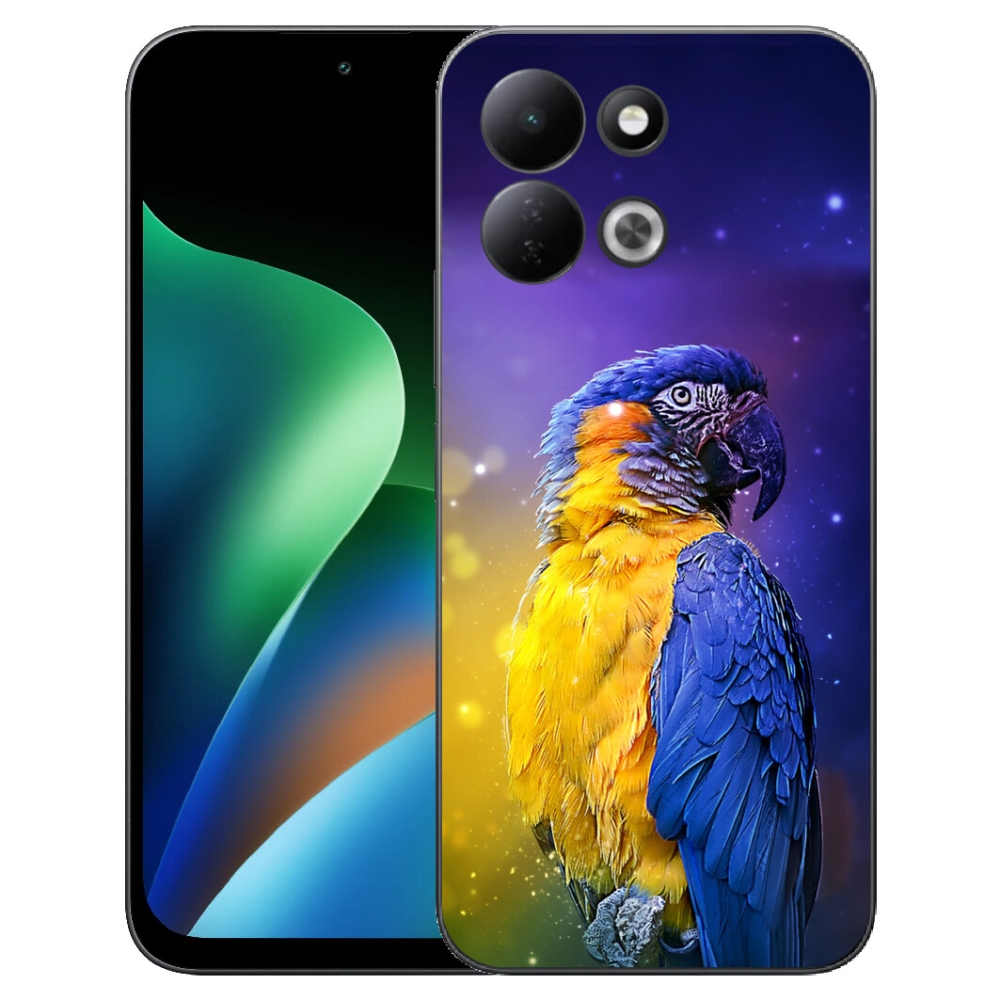 Gelový kryt mmCase na Xiaomi Redmi 17 4G/5G - papoušek ara 1