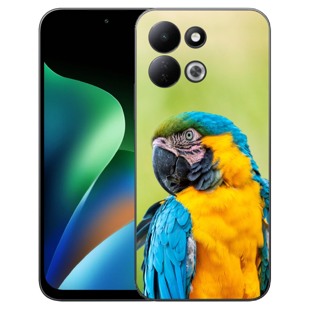 Gelový kryt mmCase na Xiaomi Redmi 17 4G/5G - papoušek ara 2
