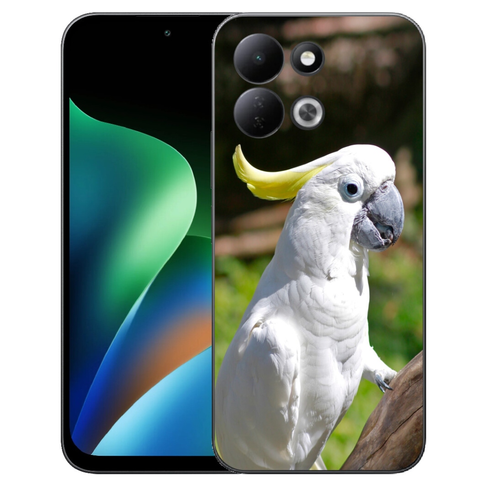 Gelový kryt mmCase na Xiaomi Redmi 17 4G/5G - papoušek kakadu 2