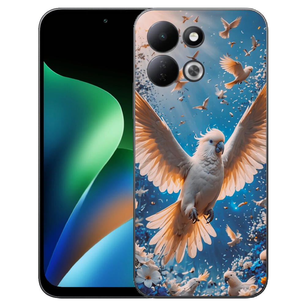 Gelový kryt mmCase na Xiaomi Redmi 17 4G/5G - papoušek kakadu