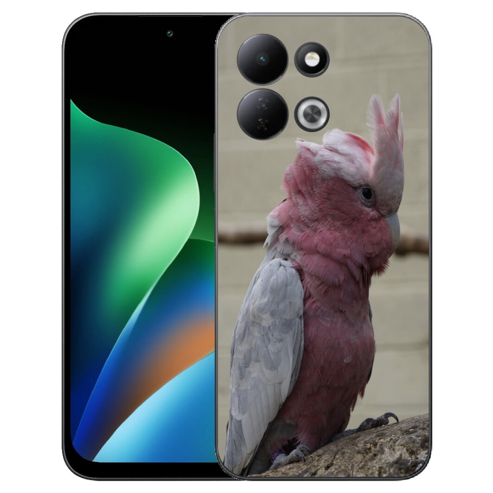 Gelový kryt mmCase na Xiaomi Redmi 17 4G/5G - papoušek kakadu růžový