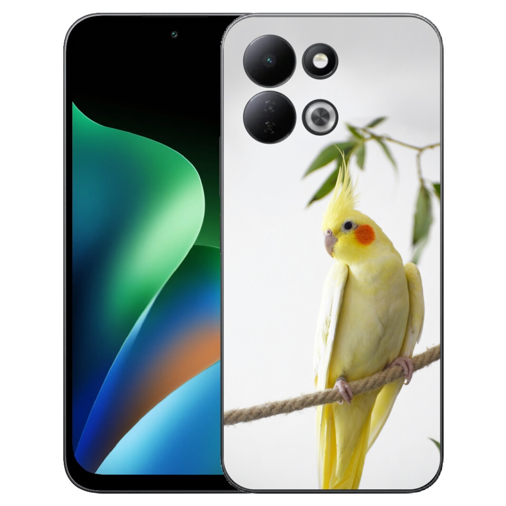 Gelový kryt mmCase na Xiaomi Redmi 17 4G/5G - papoušek korela chocholatá