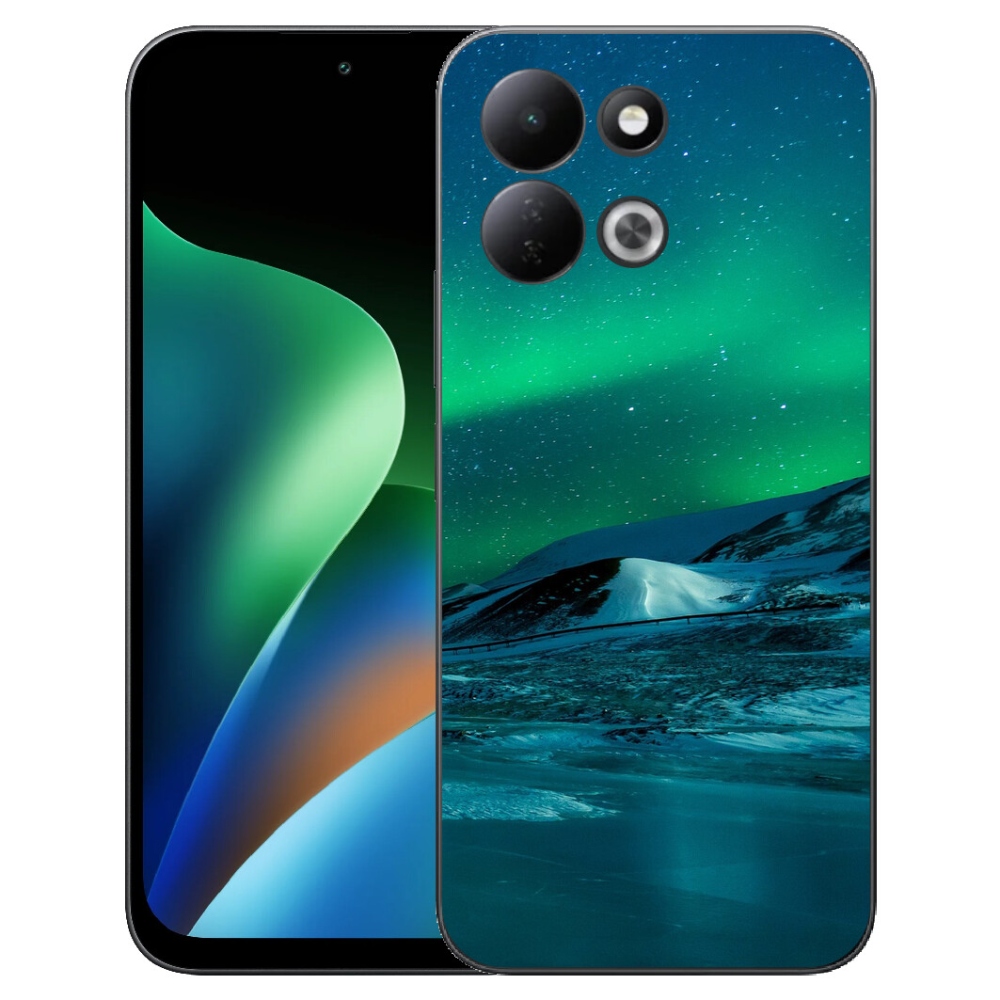 Gelový kryt mmCase na Xiaomi Redmi 17 4G/5G - polární záře