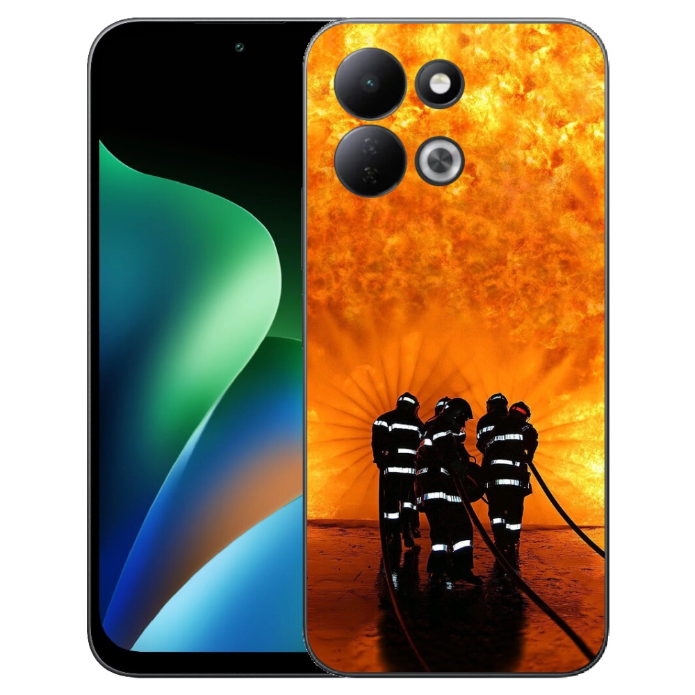 Gelový kryt mmCase na Xiaomi Redmi 17 4G/5G - požár