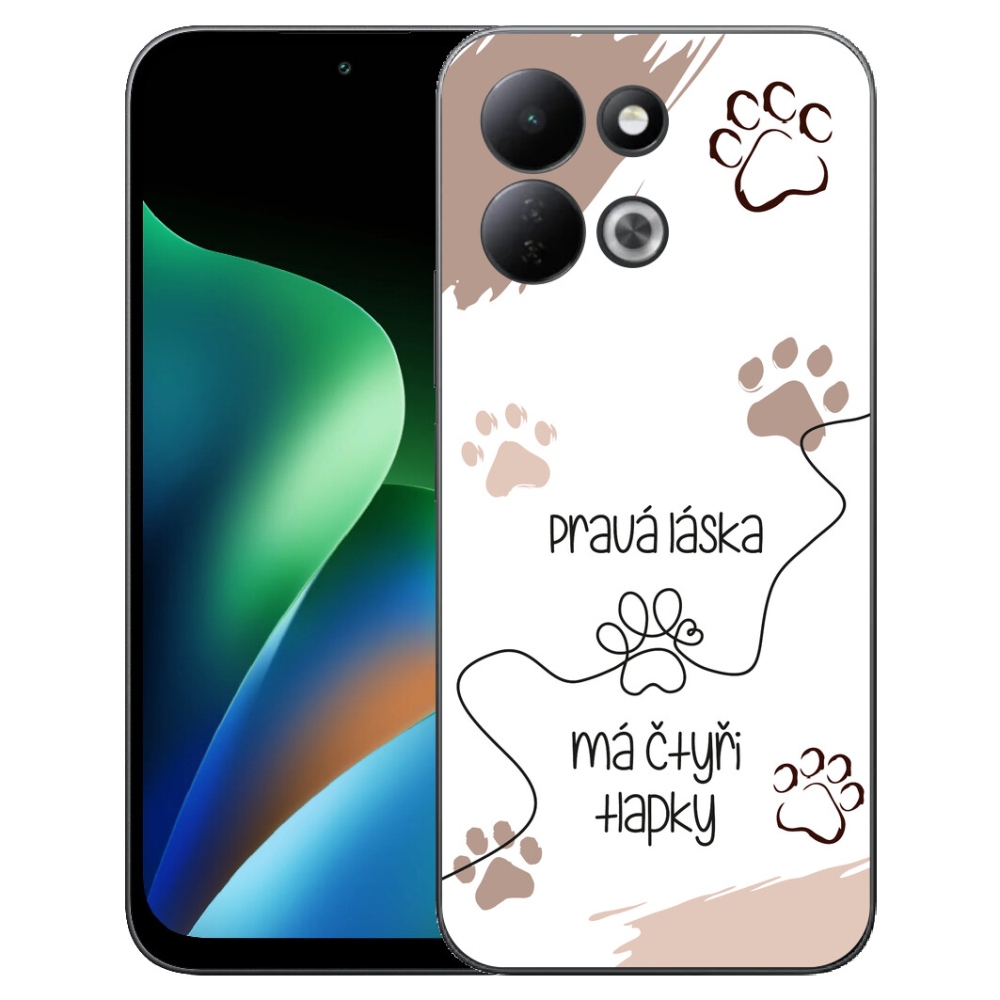 Gelový kryt mmCase na Xiaomi Redmi 17 4G/5G - psí motiv 1 bílé pozadí