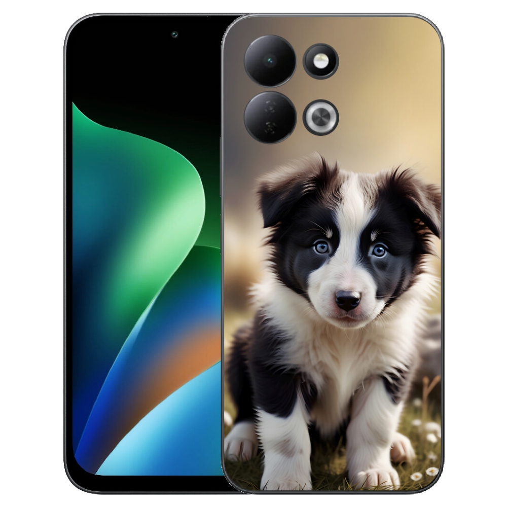 Gelový kryt mmCase na Xiaomi Redmi 17 4G/5G - roztomilá border kolie