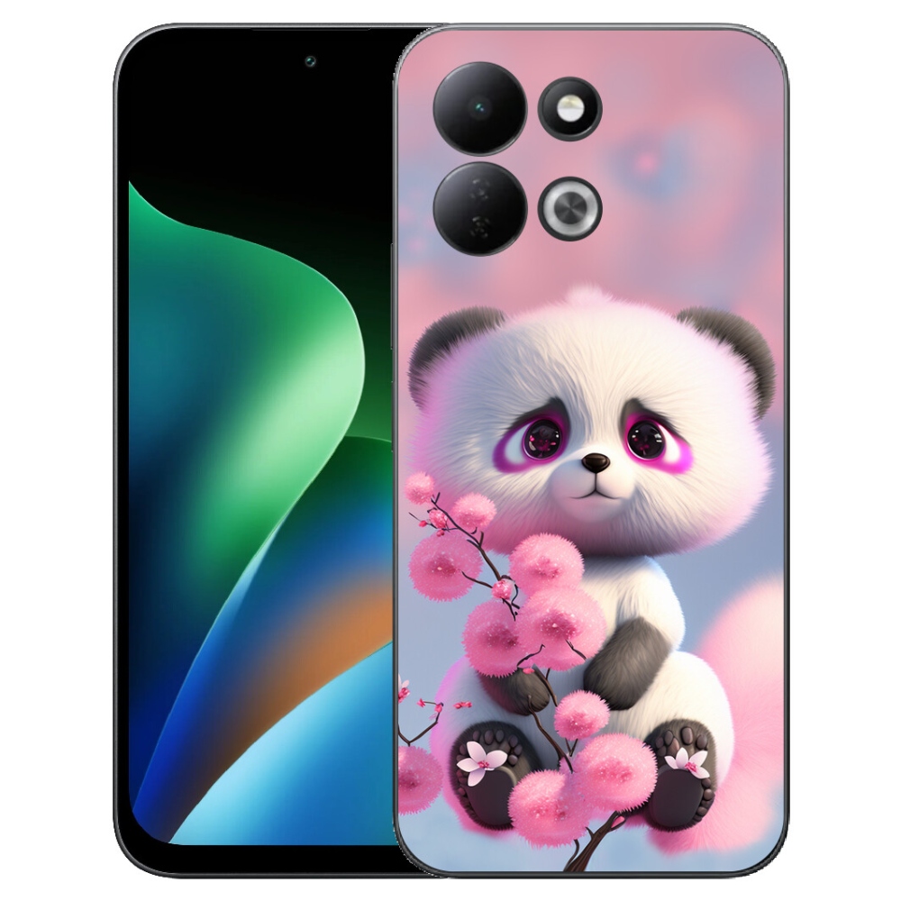 Gelový kryt mmCase na Xiaomi Redmi 17 4G/5G - roztomilá panda 1