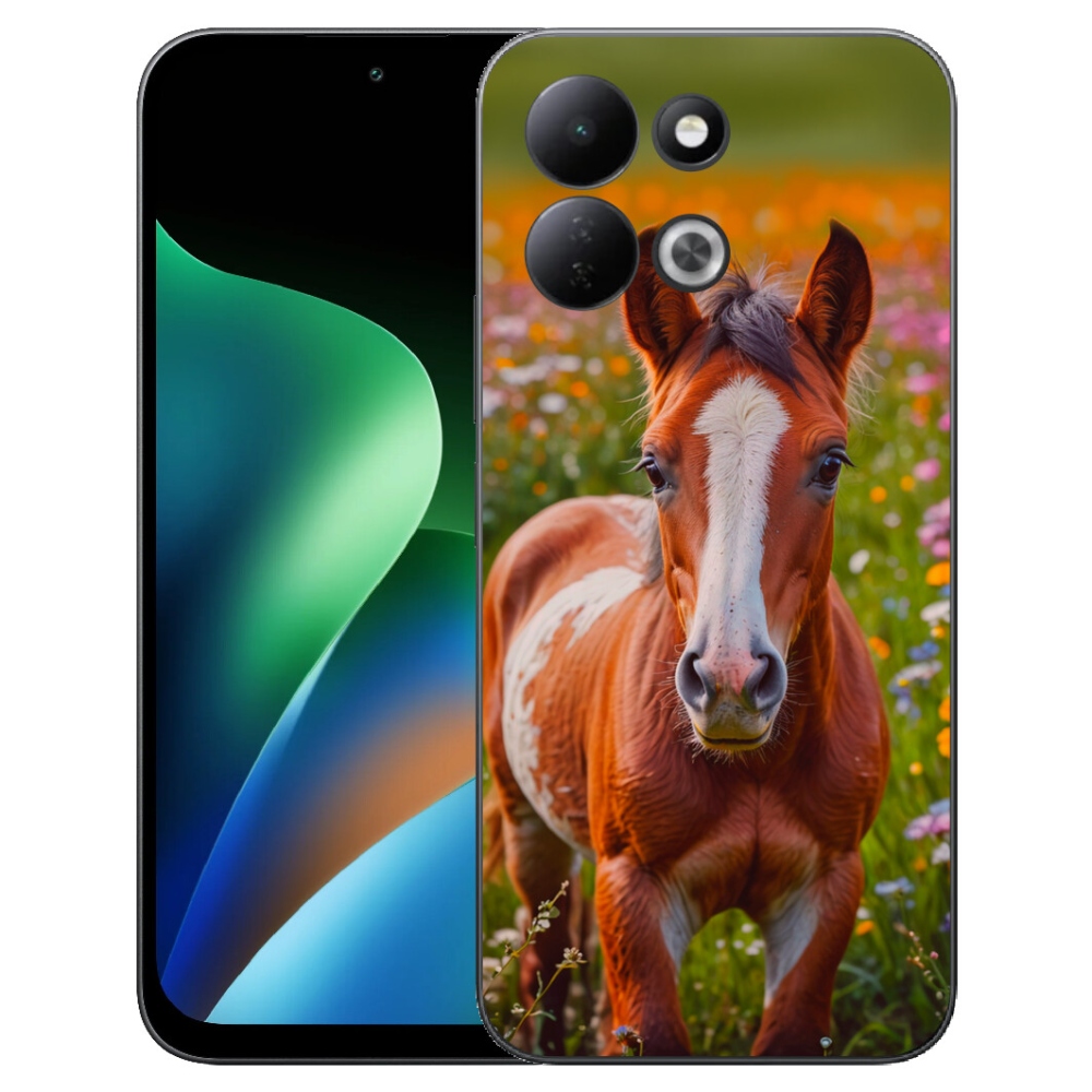 Gelový kryt mmCase na Xiaomi Redmi 17 4G/5G - roztomilé hříbě