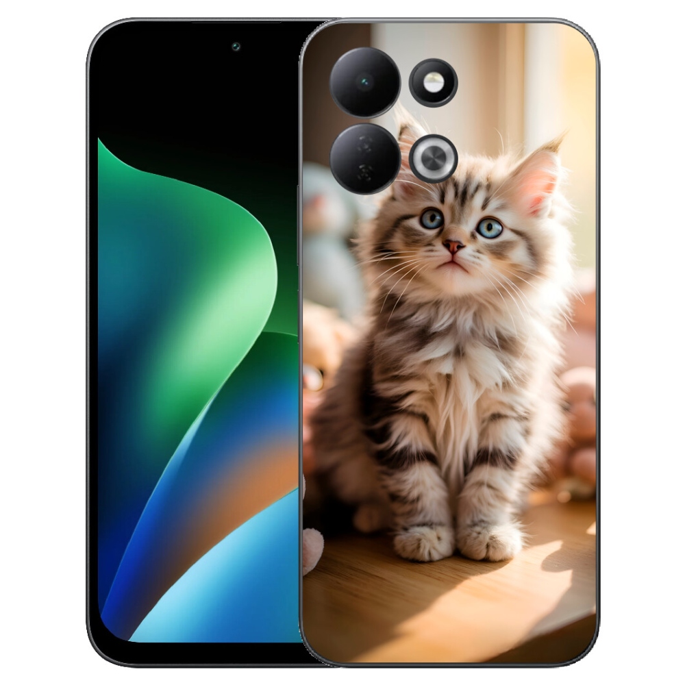Gelový kryt mmCase na Xiaomi Redmi 17 4G/5G - roztomilé kotě 10