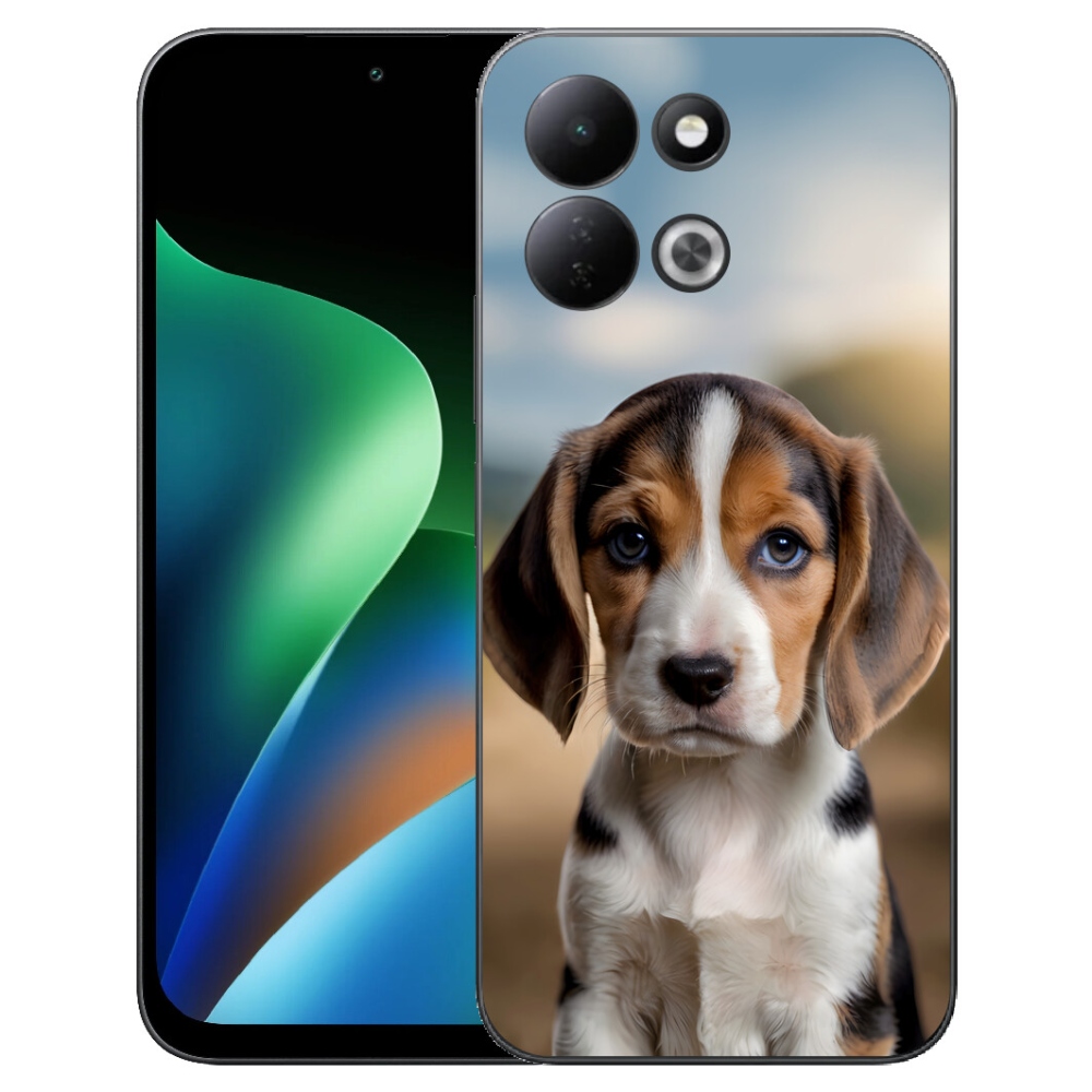 Gelový kryt mmCase na Xiaomi Redmi 17 4G/5G - roztomilý bígl