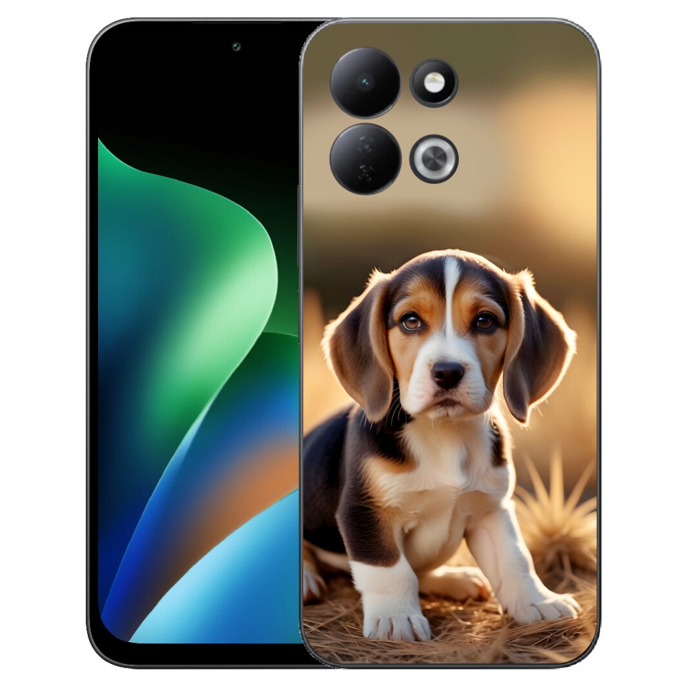 Gelový kryt mmCase na Xiaomi Redmi 17 4G/5G - roztomilý bígl