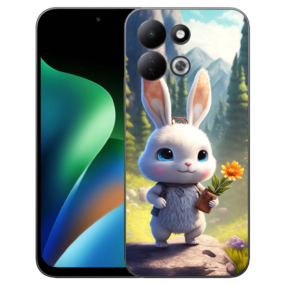 Gelový kryt mmCase na Xiaomi Redmi 17 4G/5G - roztomilý králíček