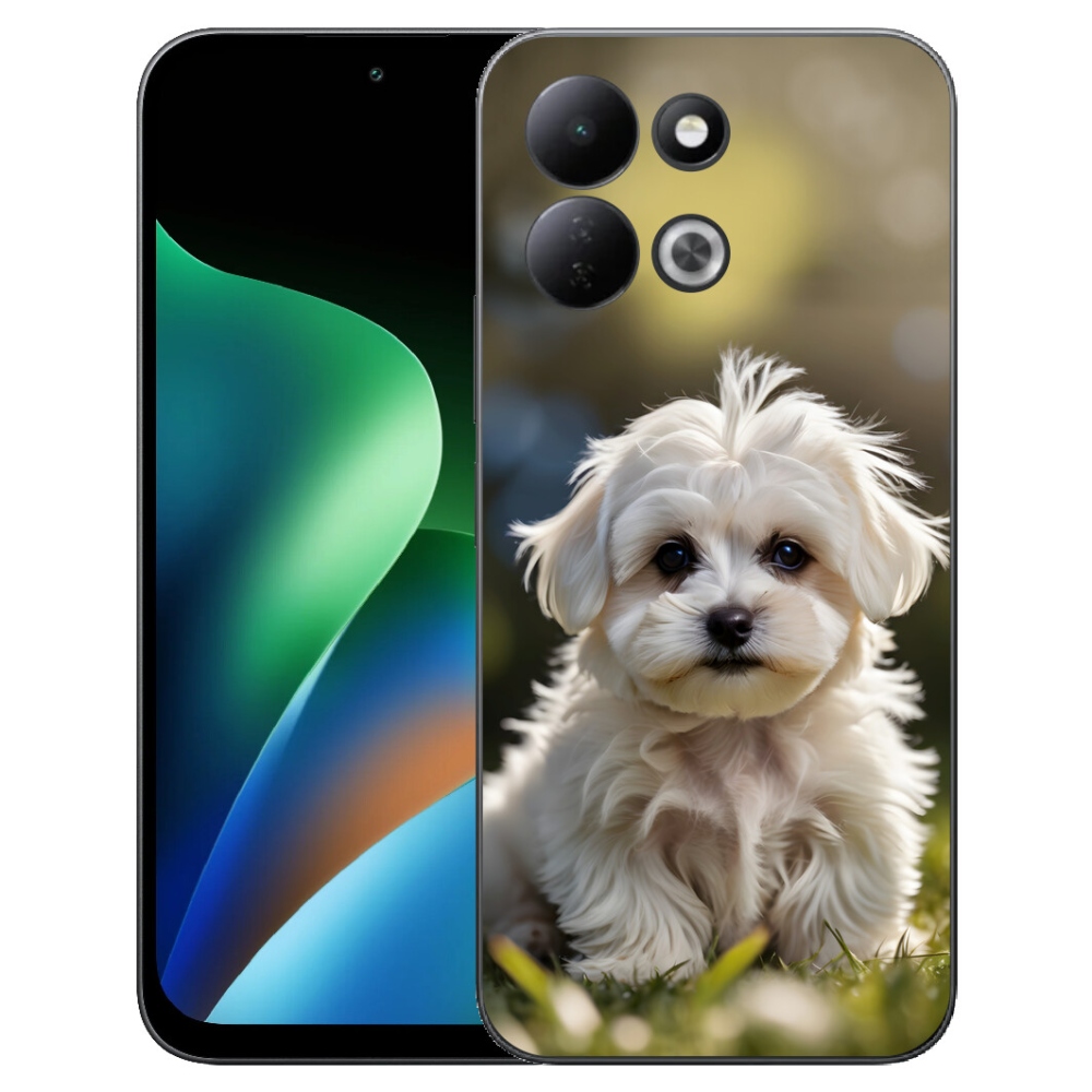Gelový kryt mmCase na Xiaomi Redmi 17 4G/5G - roztomilý maltézský psík