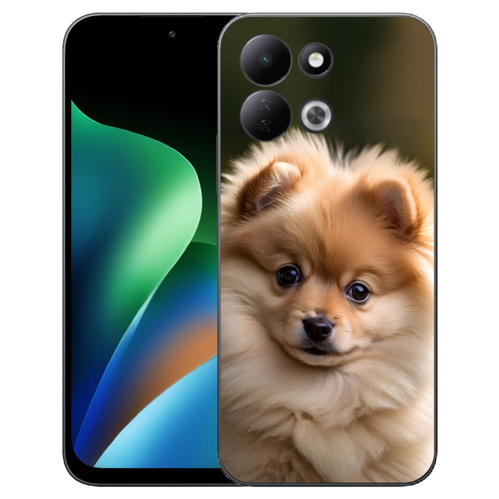 Gelový kryt mmCase na Xiaomi Redmi 17 4G/5G - roztomilý pomeranian 2