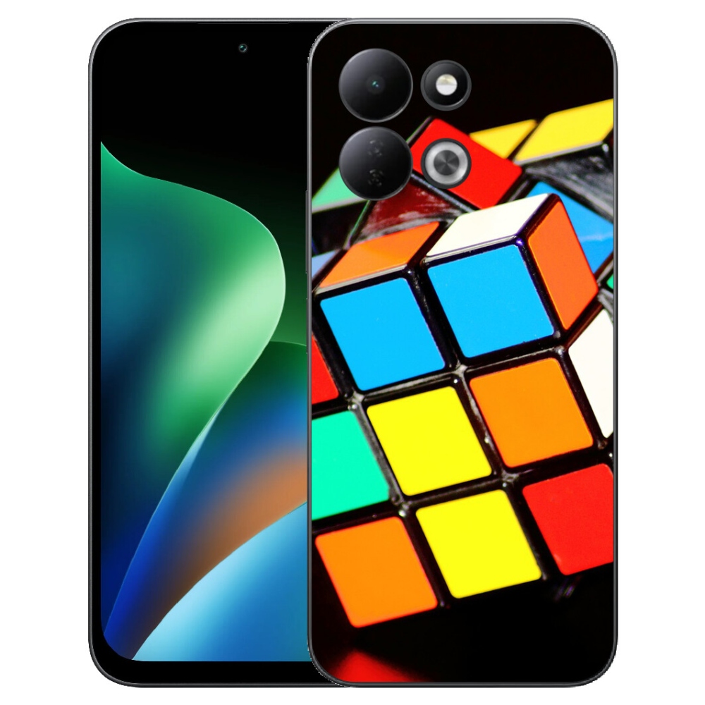 Gelový kryt mmCase na Xiaomi Redmi 17 4G/5G - rubikova kostka