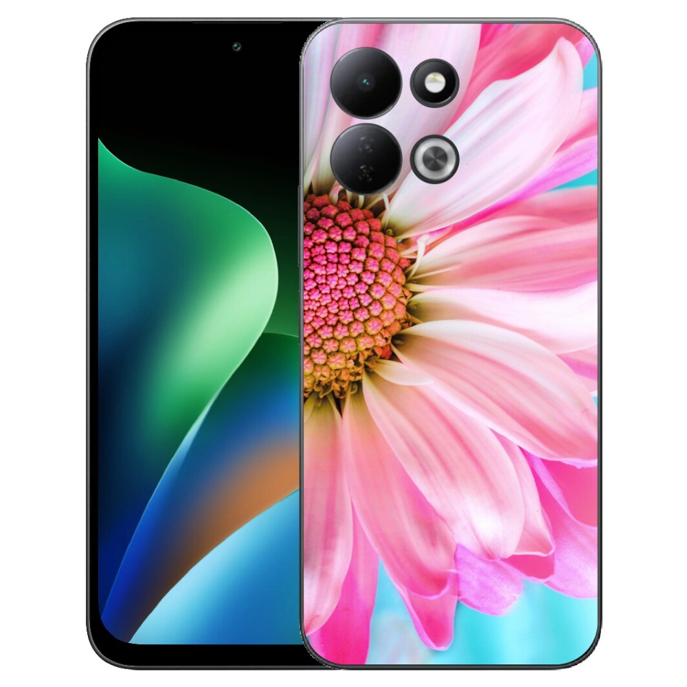 Gelový kryt mmCase na Xiaomi Redmi 17 4G/5G - růžová květina