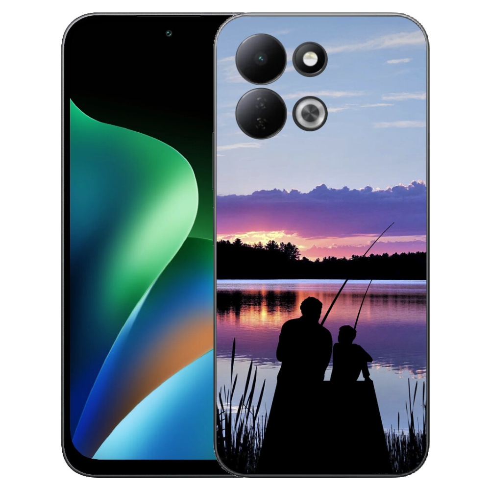 Gelový kryt mmCase na Xiaomi Redmi 17 4G/5G - rybaření 2