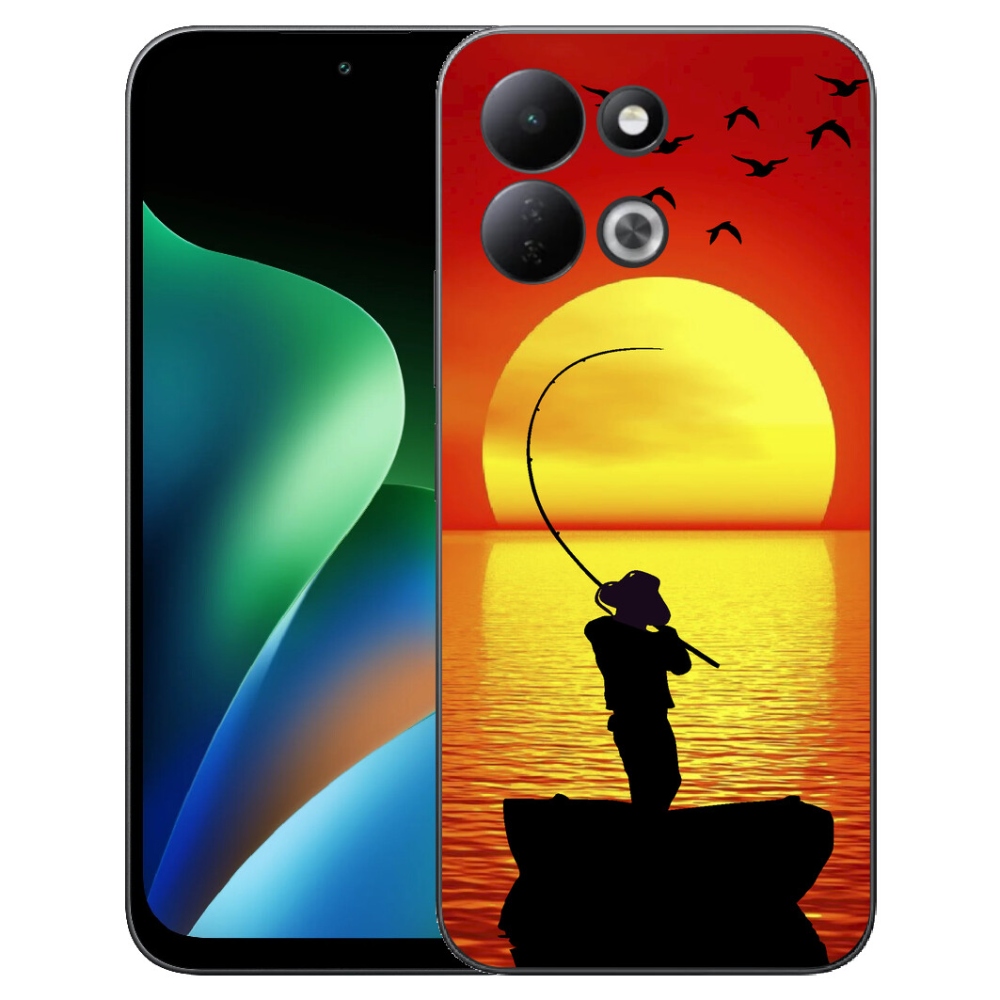 Gelový kryt mmCase na Xiaomi Redmi 17 4G/5G - rybaření