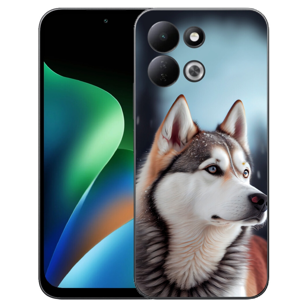 Gelový kryt mmCase na Xiaomi Redmi 17 4G/5G - sibiřský husky