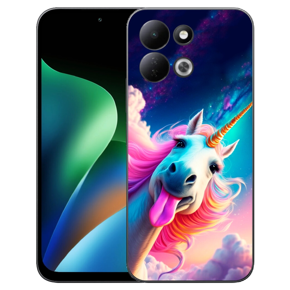 Gelový kryt mmCase na Xiaomi Redmi 17 4G/5G - šílený jednorožec