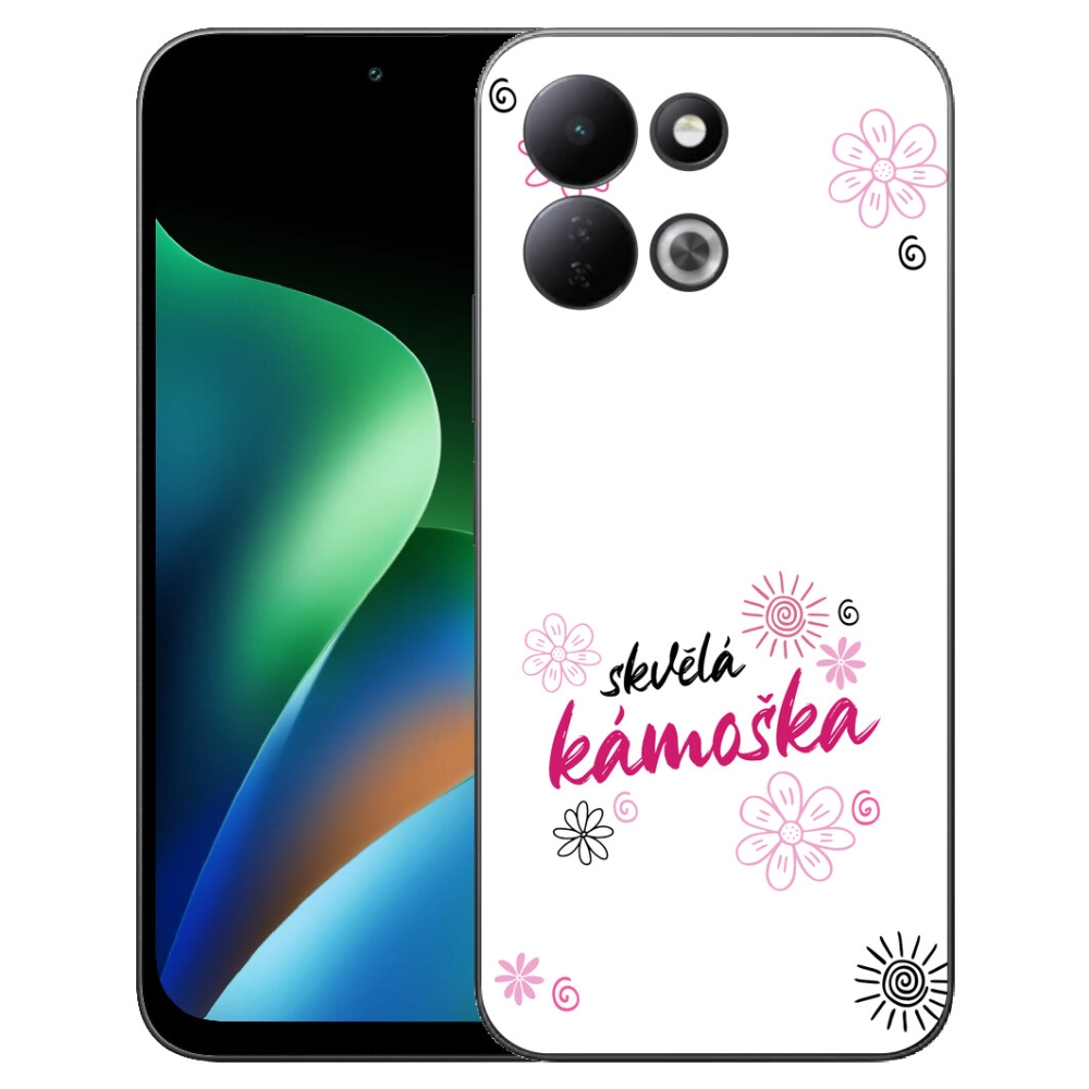 Gelový kryt mmCase na Xiaomi Redmi 17 4G/5G - skvělá kámoška bílé pozadí