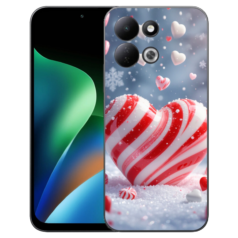 Gelový kryt mmCase na Xiaomi Redmi 17 4G/5G - sladké srdce