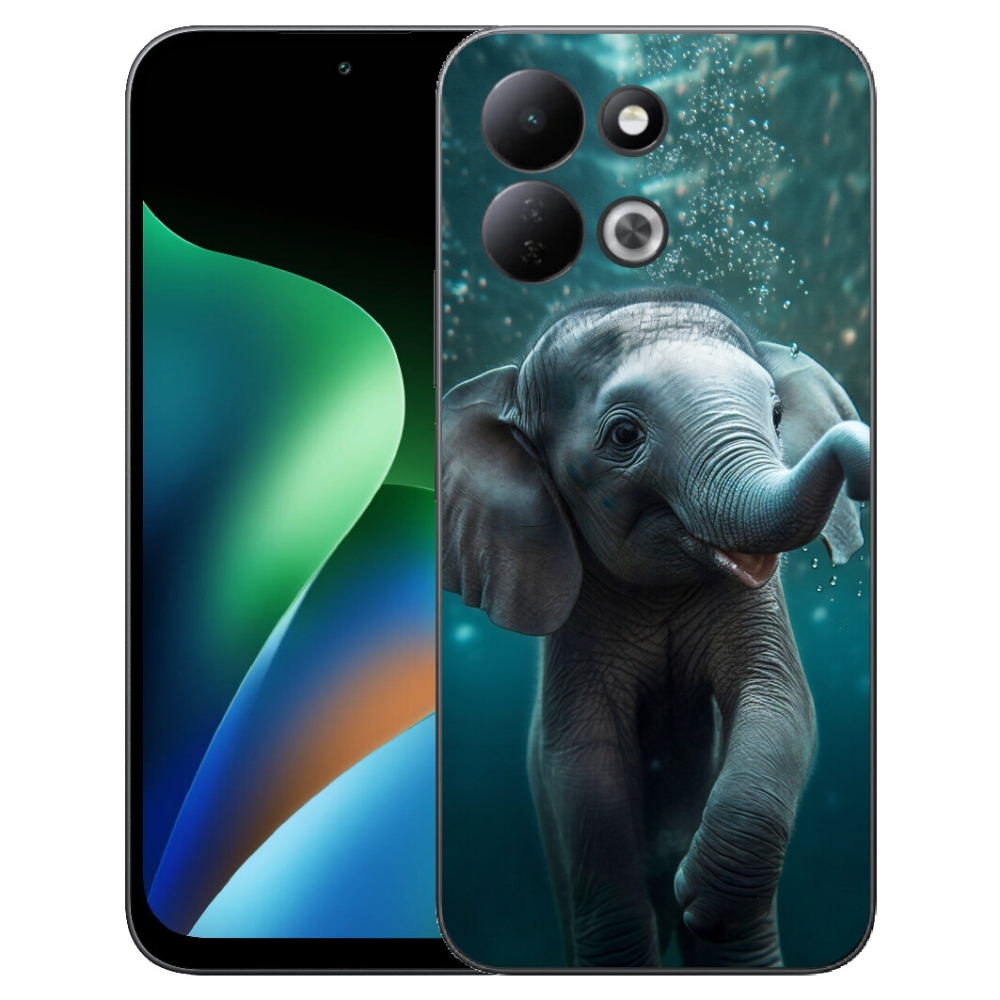 Gelový kryt mmCase na Xiaomi Redmi 17 4G/5G - slůně pod vodou