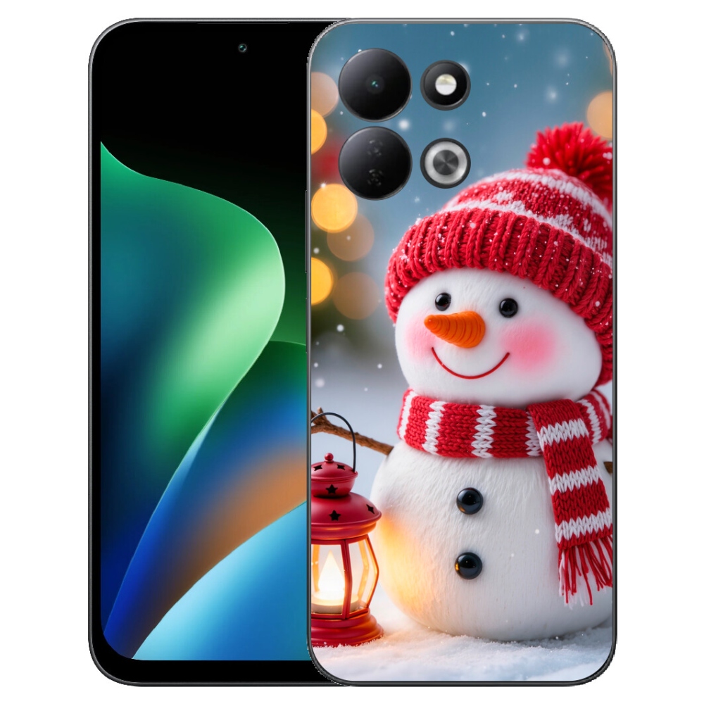 Gelový kryt mmCase na Xiaomi Redmi 17 4G/5G - sněhulák 2