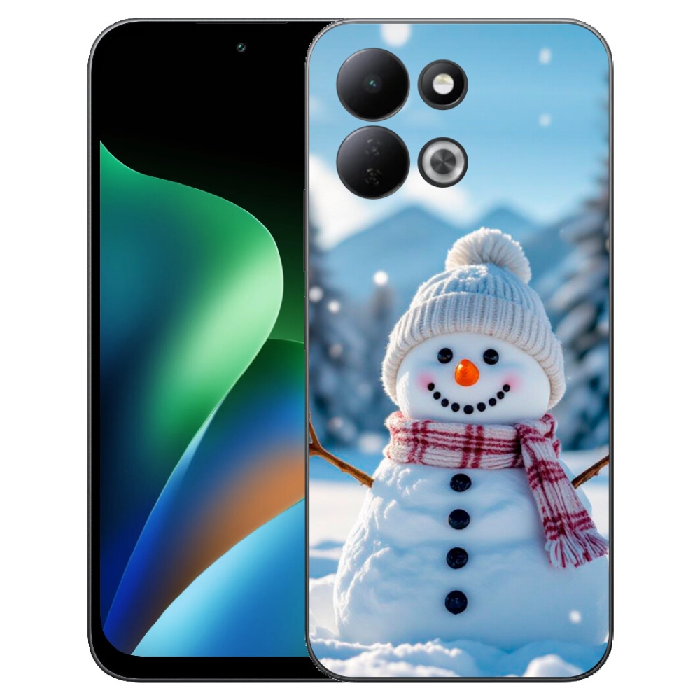 Gelový kryt mmCase na Xiaomi Redmi 17 4G/5G - sněhulák 3