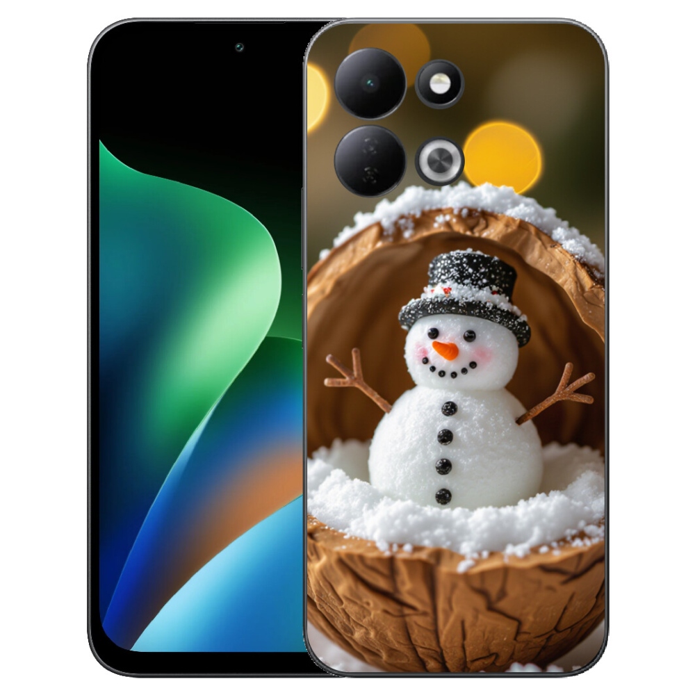 Gelový kryt mmCase na Xiaomi Redmi 17 4G/5G - sněhulák 4