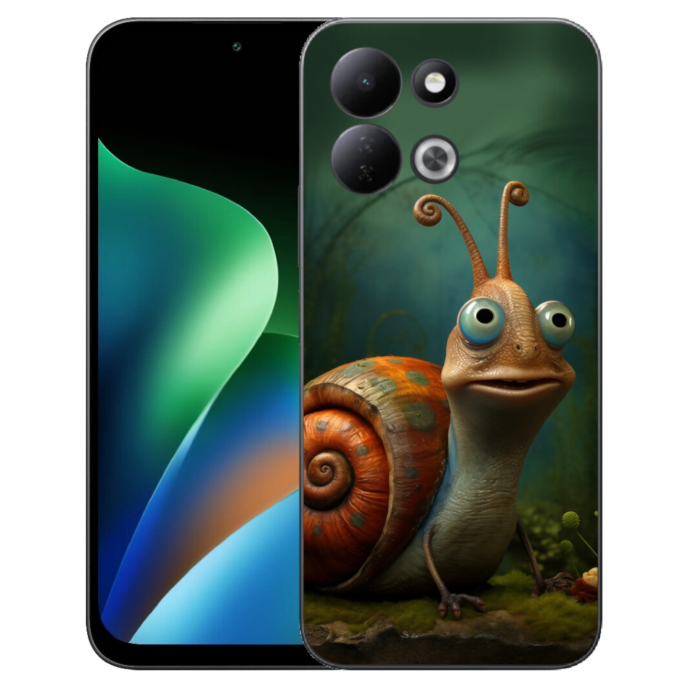 Gelový kryt mmCase na Xiaomi Redmi 17 4G/5G - šnek