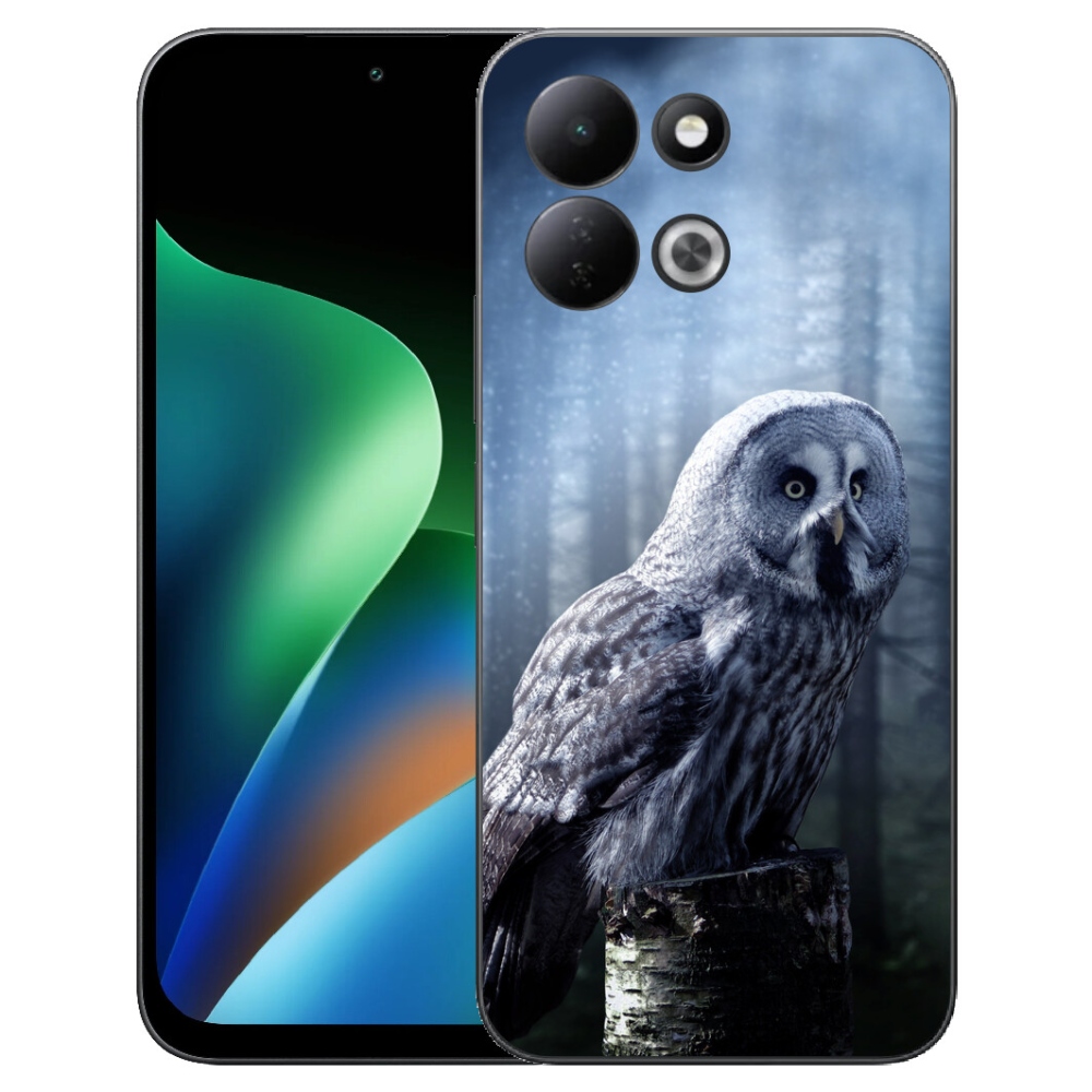 Gelový kryt mmCase na Xiaomi Redmi 17 4G/5G - sova
