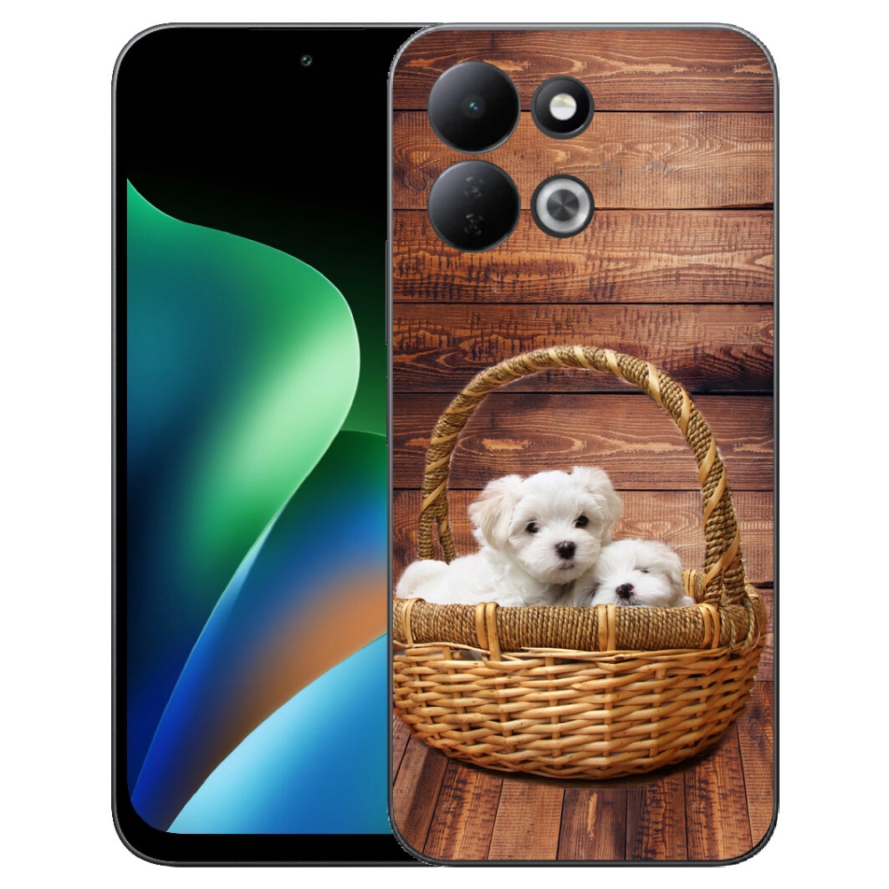 Gelový kryt mmCase na Xiaomi Redmi 17 4G/5G - štěňátka