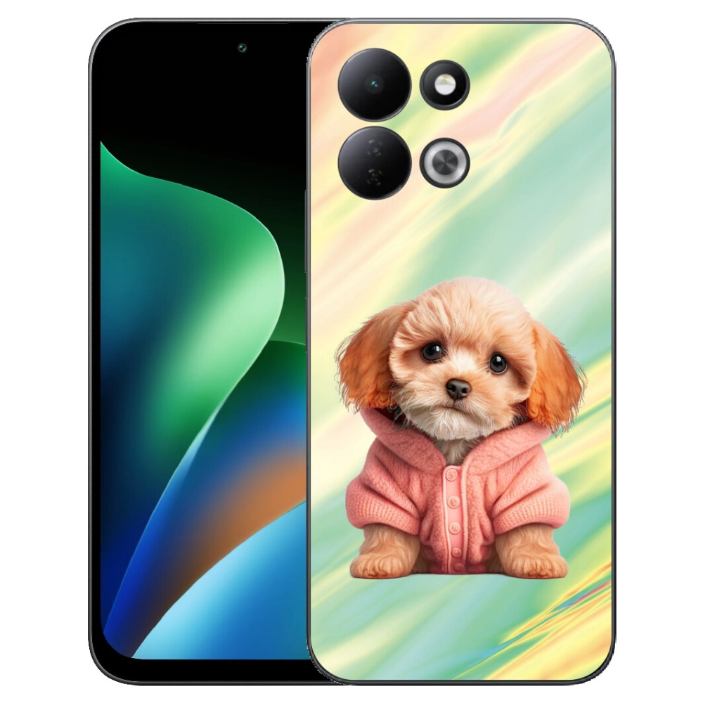 Gelový kryt mmCase na Xiaomi Redmi 17 4G/5G - štěně ve svetru