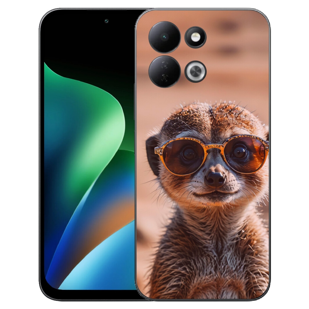 Gelový kryt mmCase na Xiaomi Redmi 17 4G/5G - stylová surikata