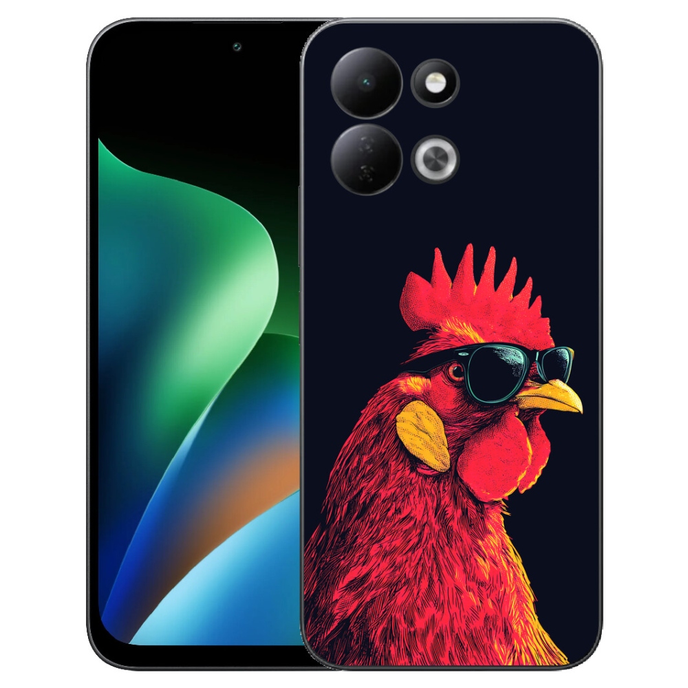 Gelový kryt mmCase na Xiaomi Redmi 17 4G/5G - stylový kohout