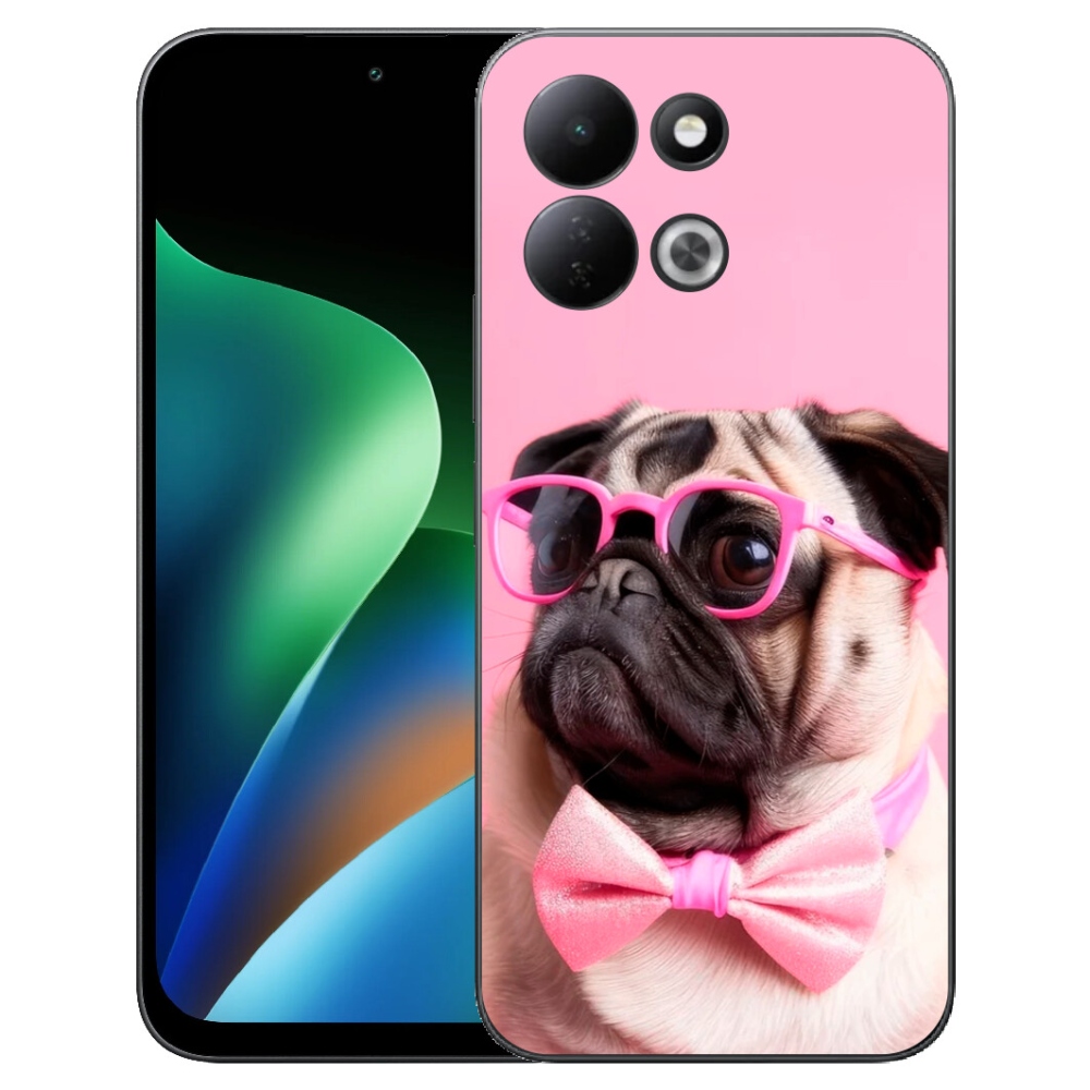 Gelový kryt mmCase na Xiaomi Redmi 17 4G/5G - stylový mops