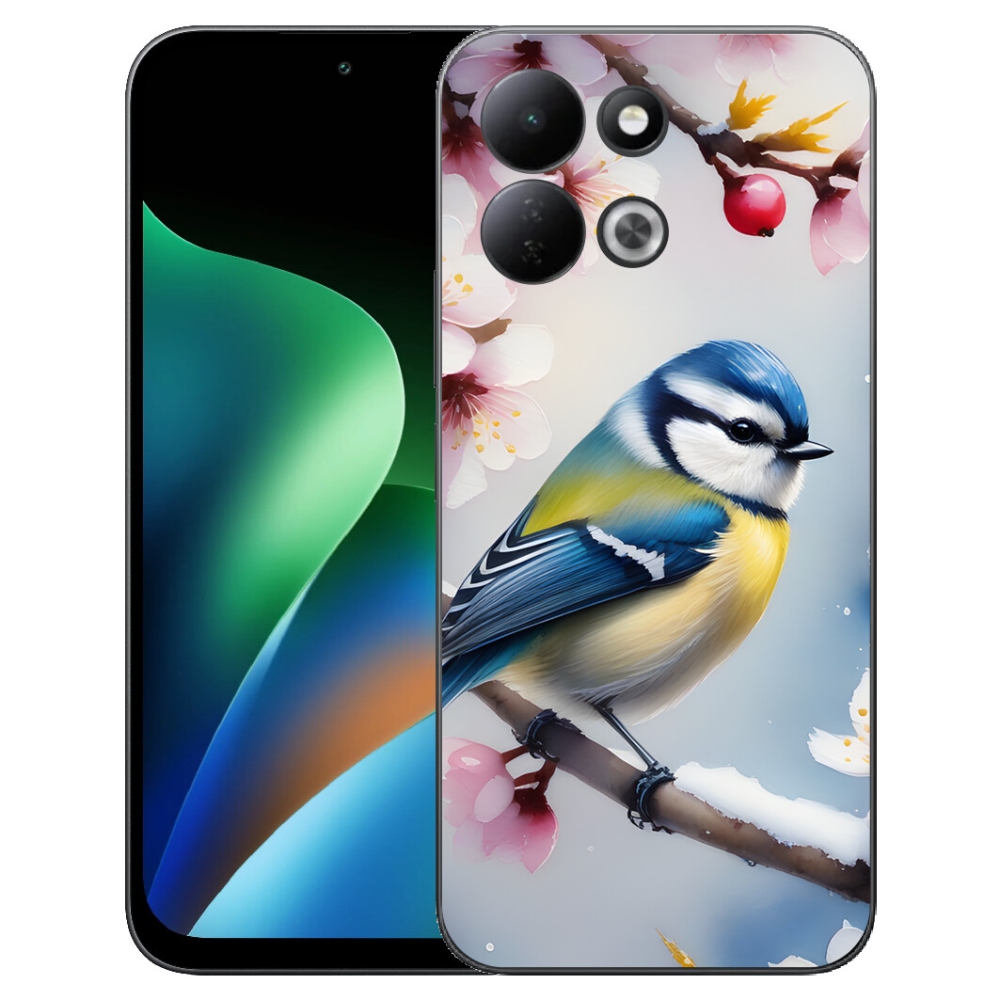 Gelový kryt mmCase na Xiaomi Redmi 17 4G/5G - sýkorka
