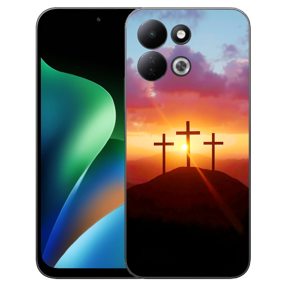 Gelový kryt mmCase na Xiaomi Redmi 17 4G/5G - tři kříže