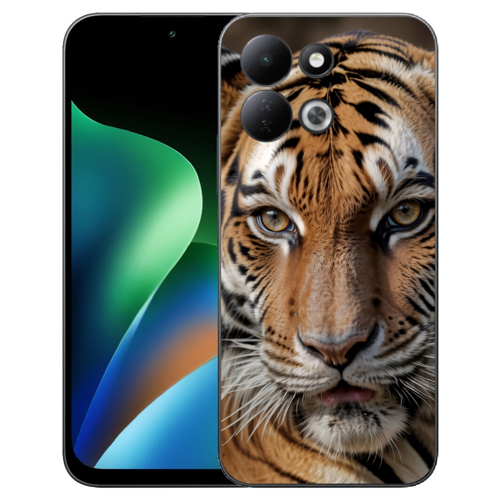 Gelový kryt mmCase na Xiaomi Redmi 17 4G/5G - tygří pohled