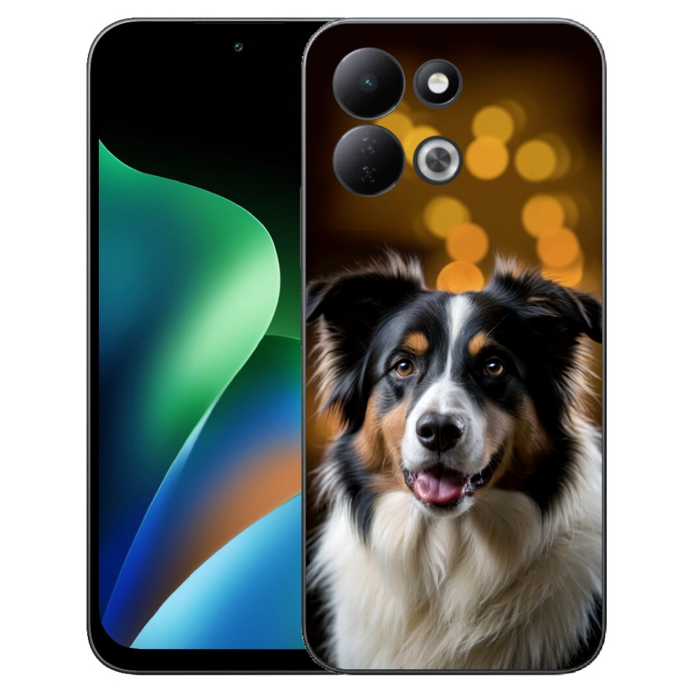 Gelový kryt mmCase na Xiaomi Redmi 17 4G/5G - usměvavý australský ovčák