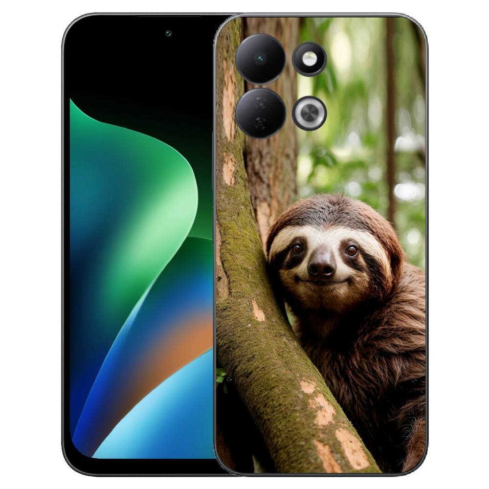 Gelový kryt mmCase na Xiaomi Redmi 17 4G/5G - usměvavý lenochod